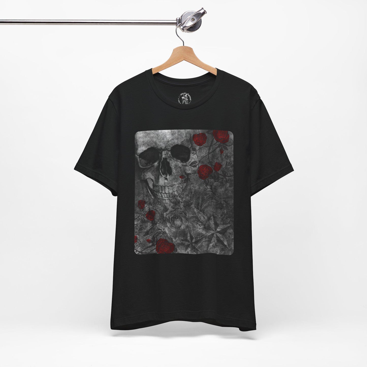 Skull and Roses Gothic Tee: Alternative Goth T-Shirt