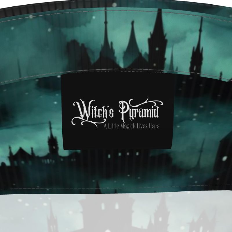 Gothic Skyline Mens Short Sleeve Silk Shirt