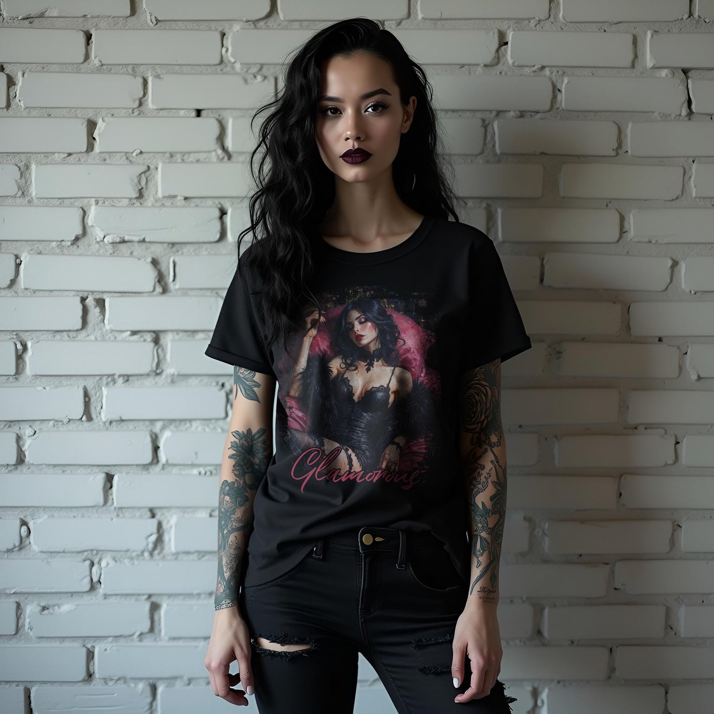 Glamorous Gothic Pin-Up Alternative Fashion Tee