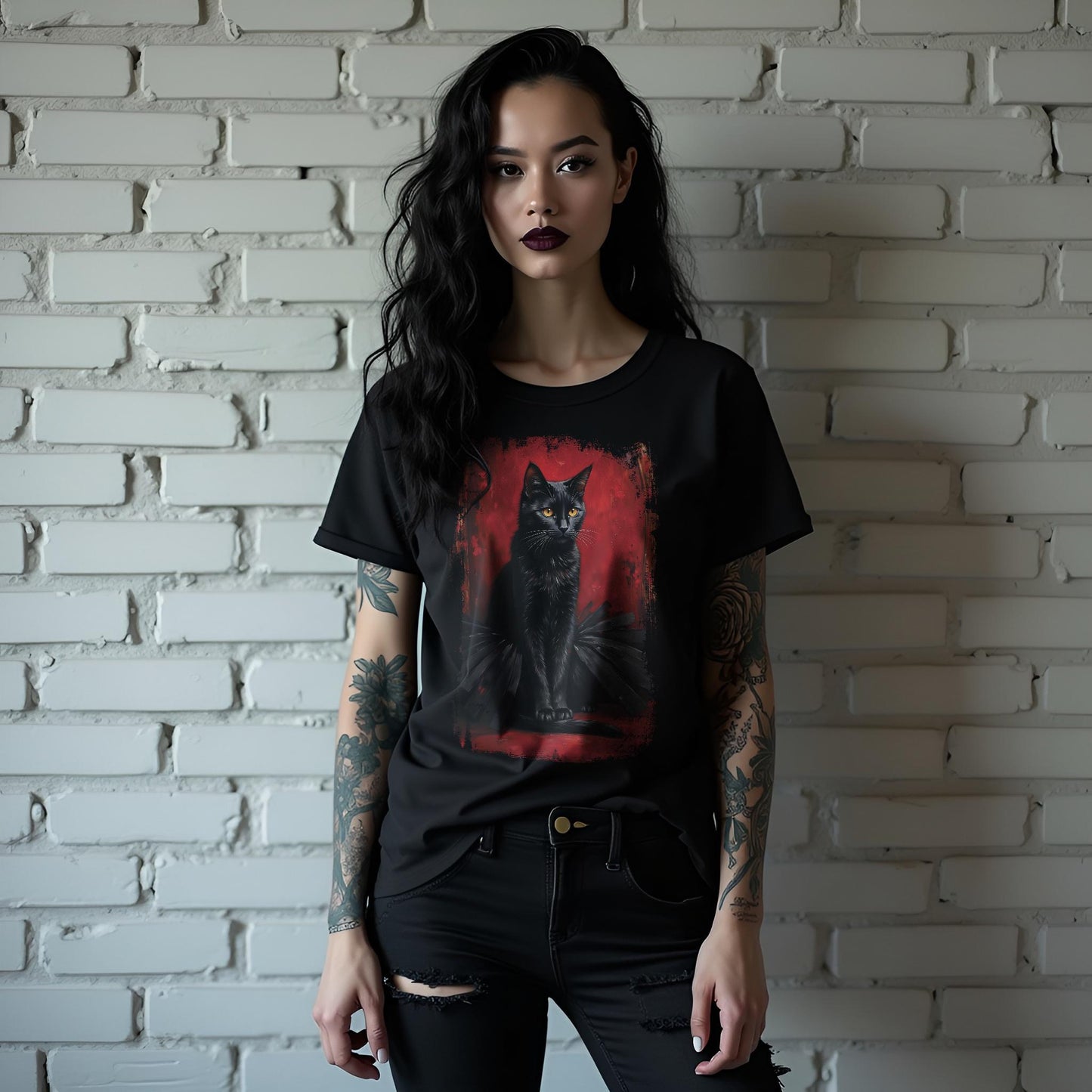 Black Cat Alternative Fashion Tee