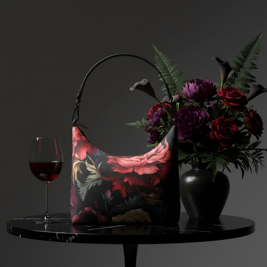 Studio photo with wine and flowers 3