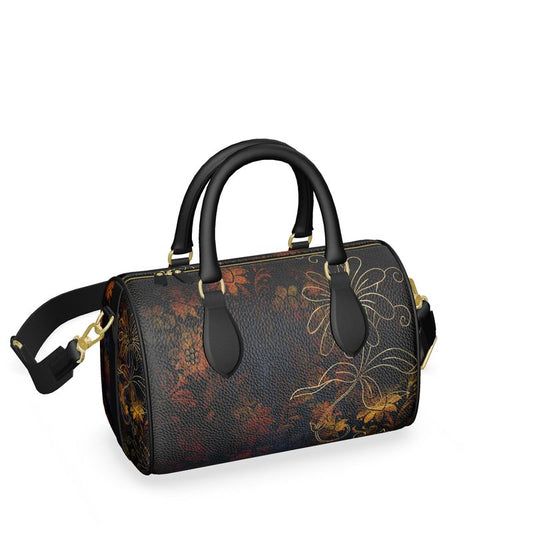 Jewel Tone Floral Mini Duffle Bag