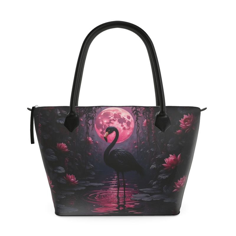 Black Flamingo Handbag