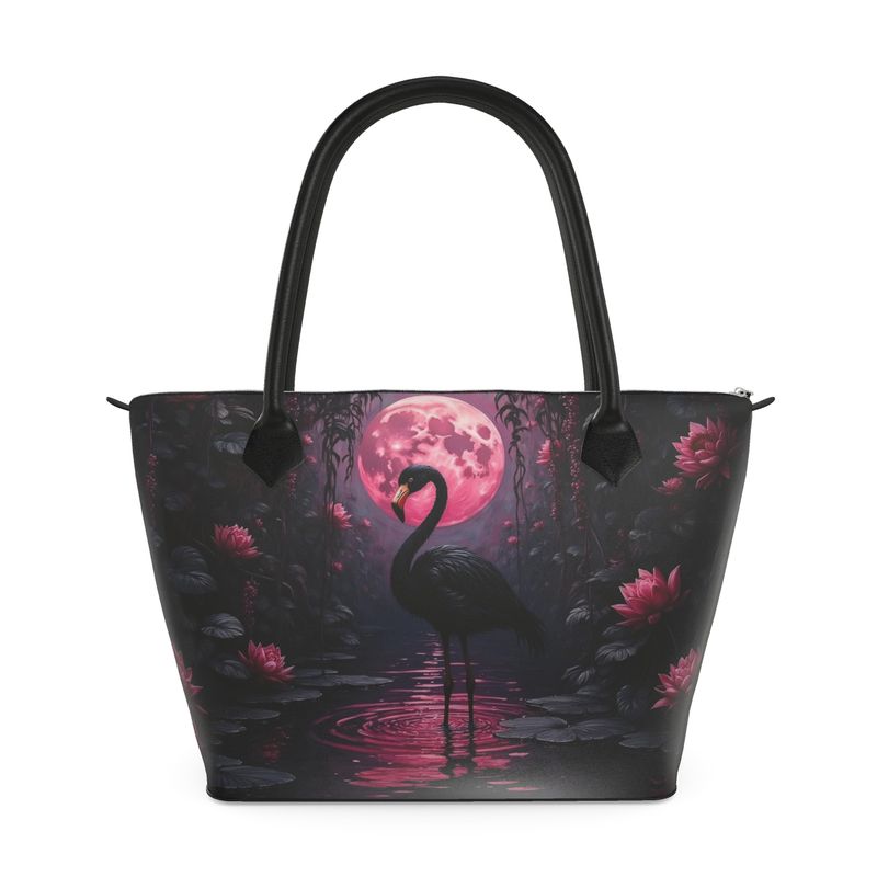 Black Flamingo Handbag