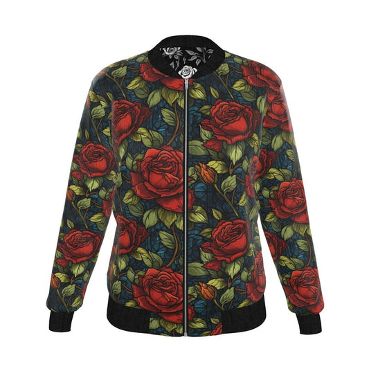 Electric Rose Women's Reversible Silk Bomber Jacket