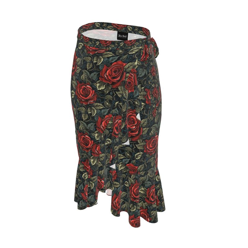 Vintage Rose Flounce Skirt