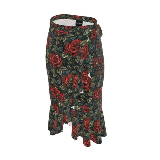Vintage Rose Flounce Skirt