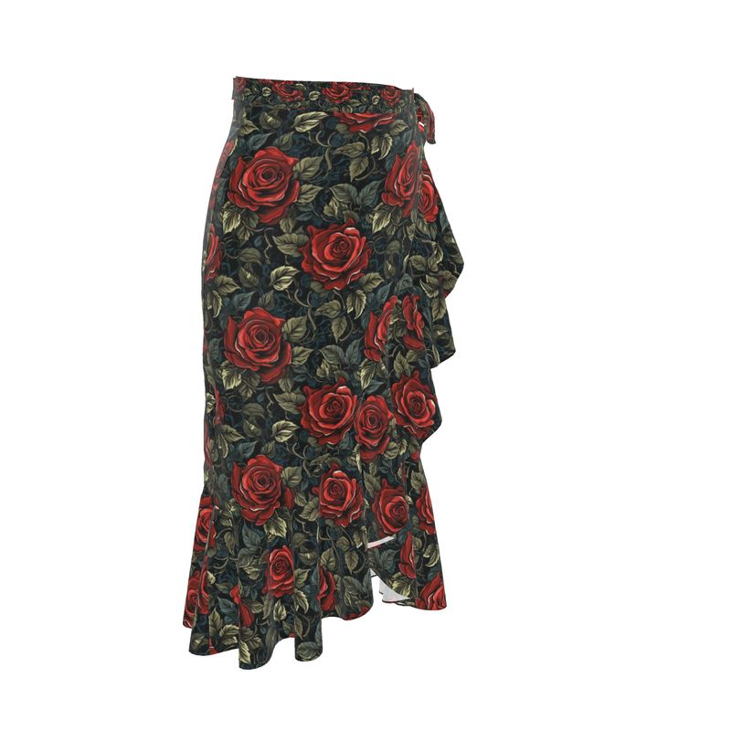 Vintage Rose Flounce Skirt