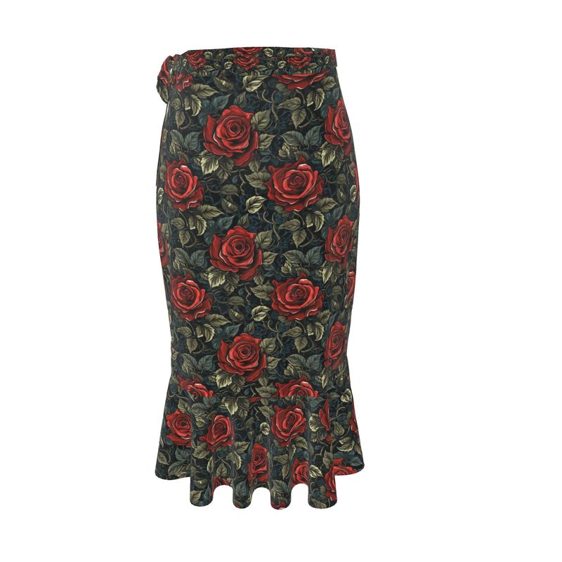 Vintage Rose Flounce Skirt