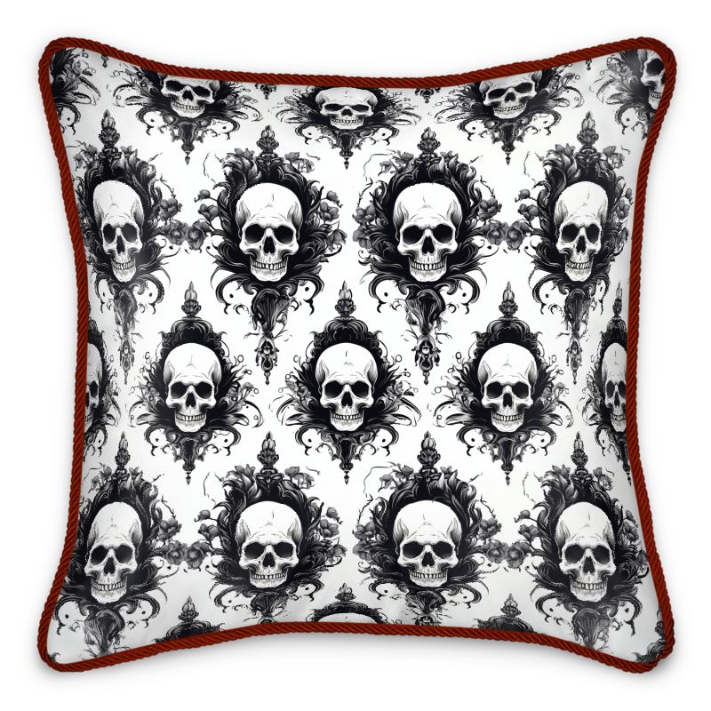 Skull Silk Cushions