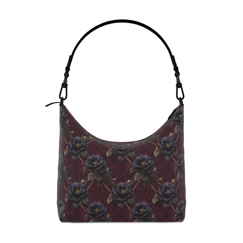 Floral Chain Square Hobo Bag