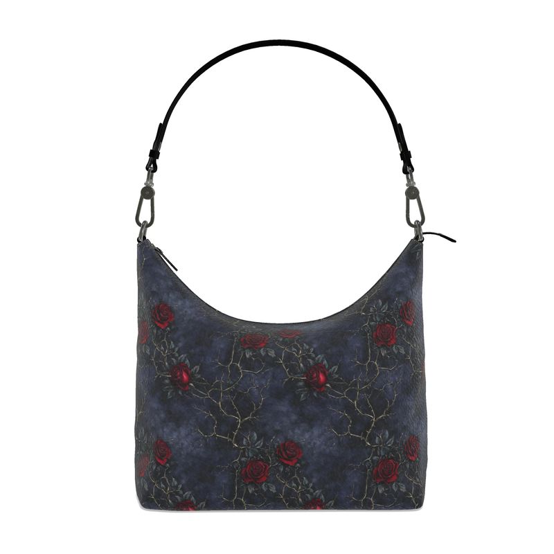 Mourning Rose Square Hobo Bag