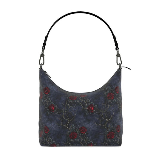 Mourning Rose Square Hobo Bag