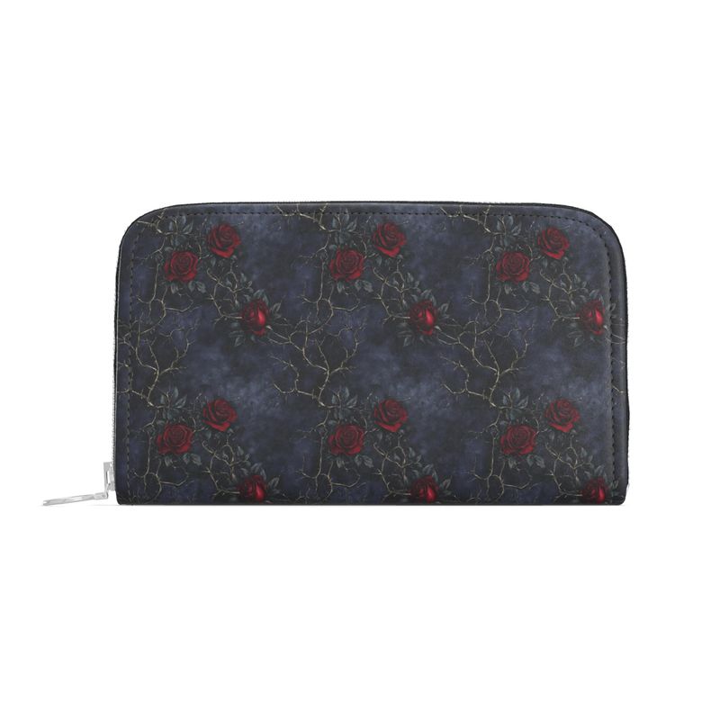 Mourning Rose Leather Wallet