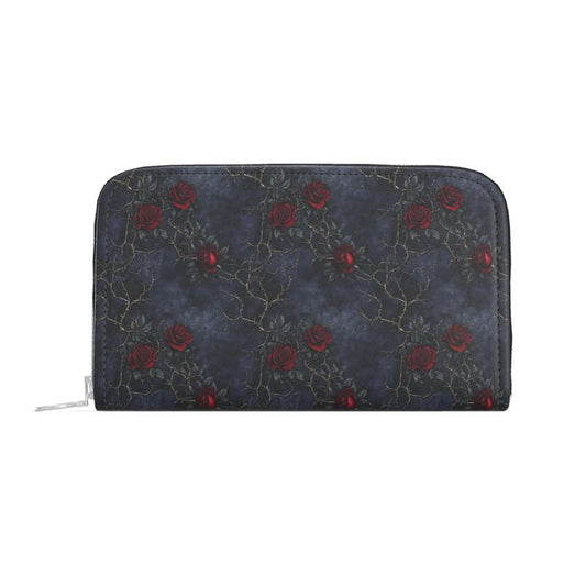 Mourning Rose Leather Wallet