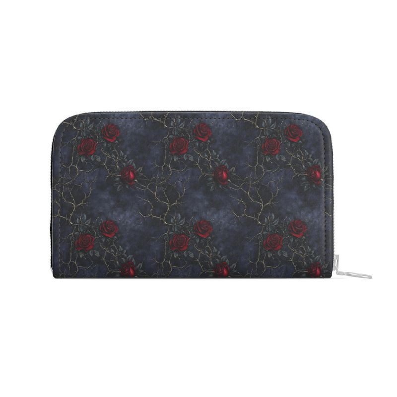Mourning Rose Leather Wallet