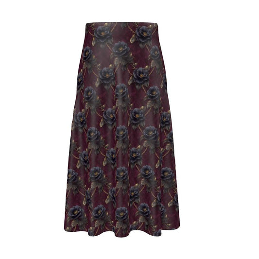 Floral Chains Midi Skirt