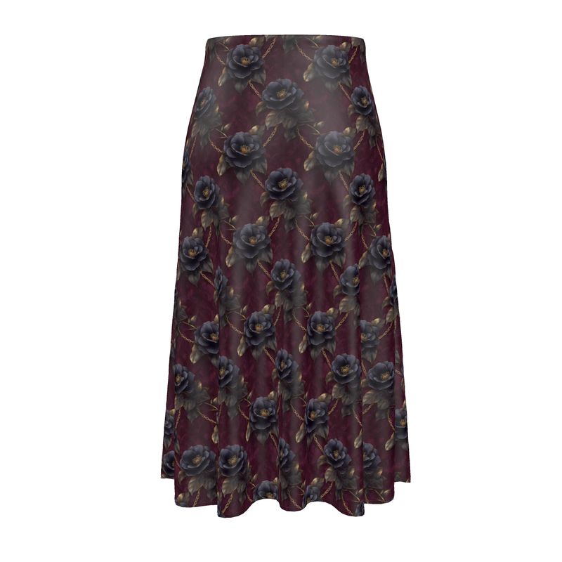 Floral Chains Midi Skirt