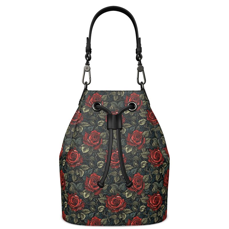 Vintage Rose Bucket Handbag