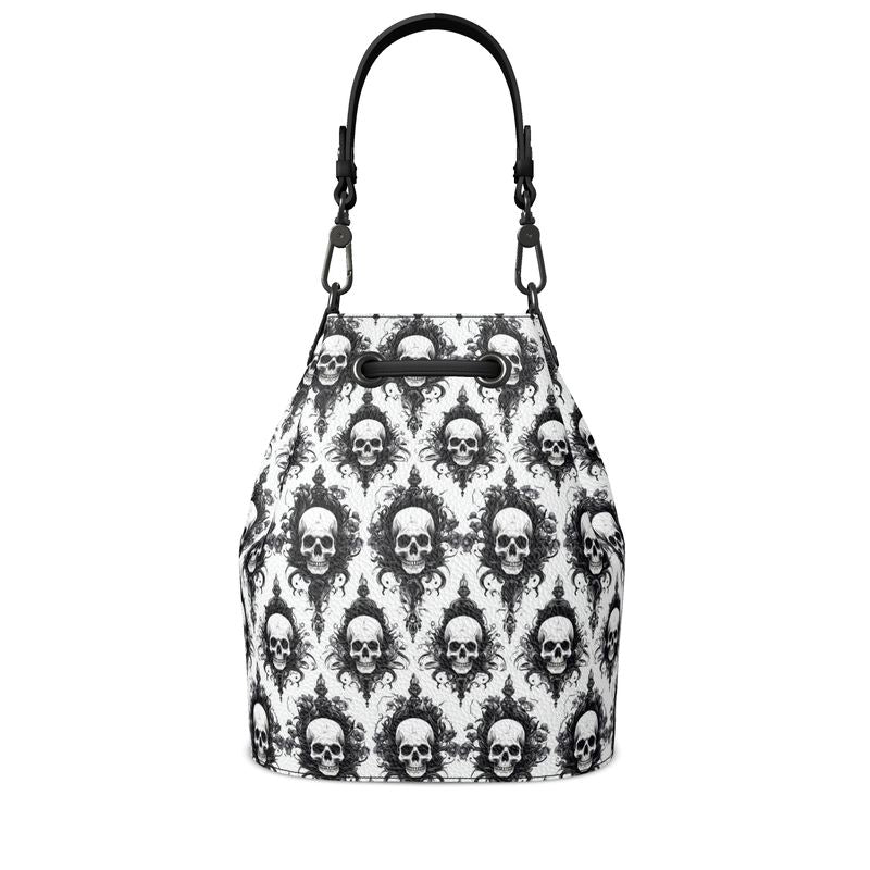 Skulls Bucket Handbag