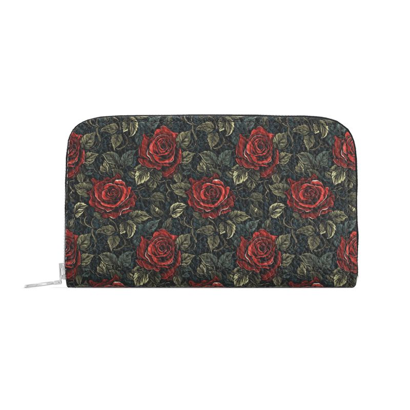 Vintage Rose Leather Wallet