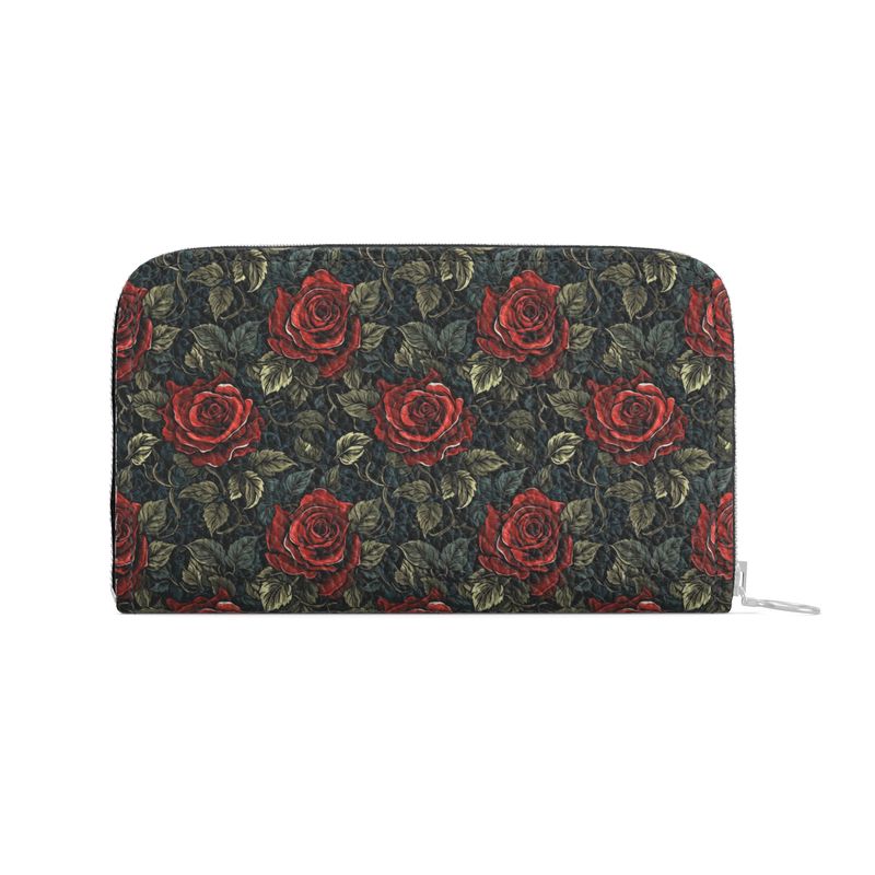 Vintage Rose Leather Wallet
