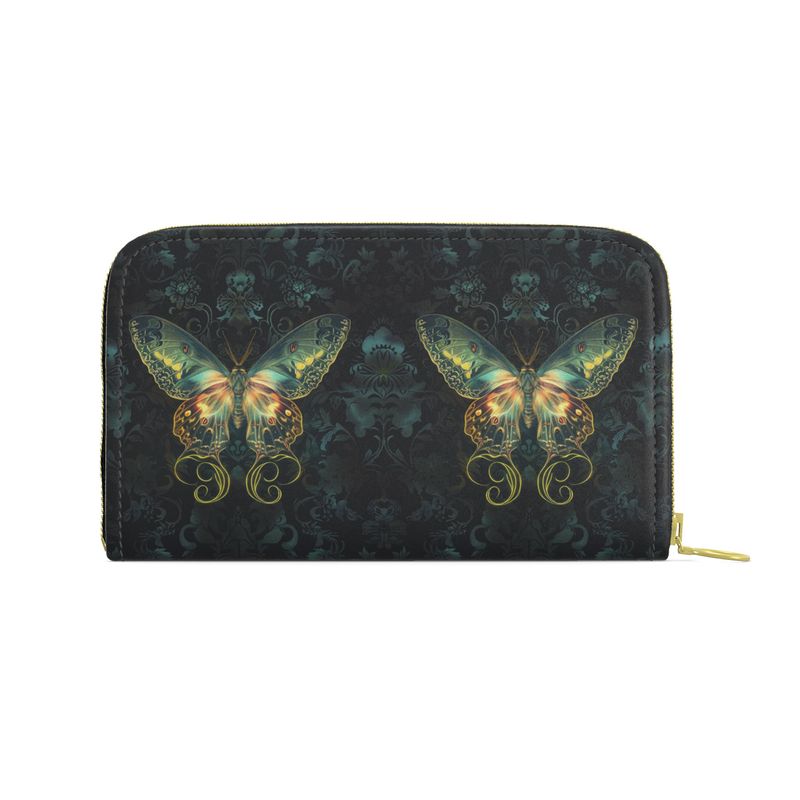 Luna Moth Leather Wallet