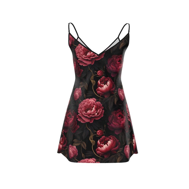Sexy Mini Floral Slip Dress