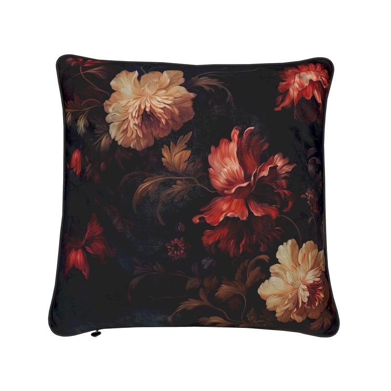 Soft Velvet Floral Pillow