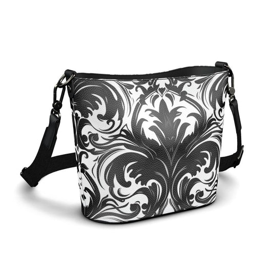 Gothic Leather Bucket Purse