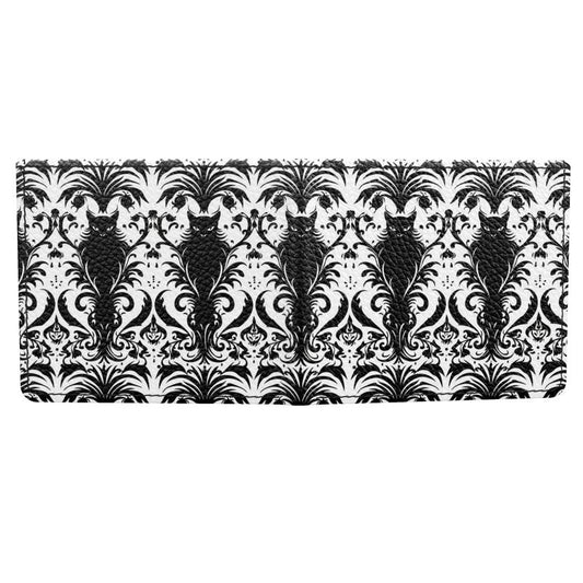 Gothic Feline Men's Genuine Leather Wallet