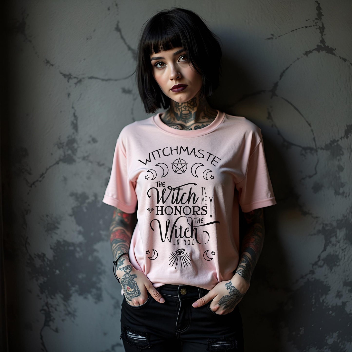 Witchmaste Graphic T-Shirt: Gothic Wicca Tee