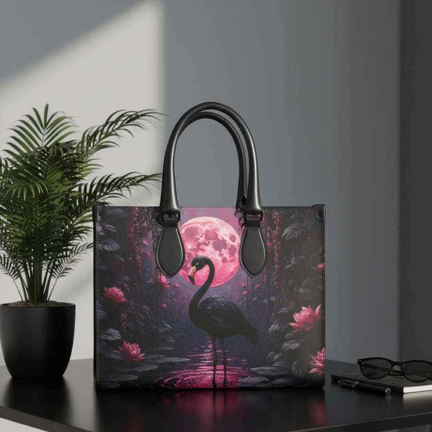 Black Flamingo Tote Lifestyle Shot