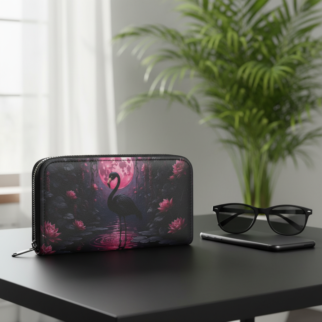 Black Flamingo Wallet Lifestyle 2