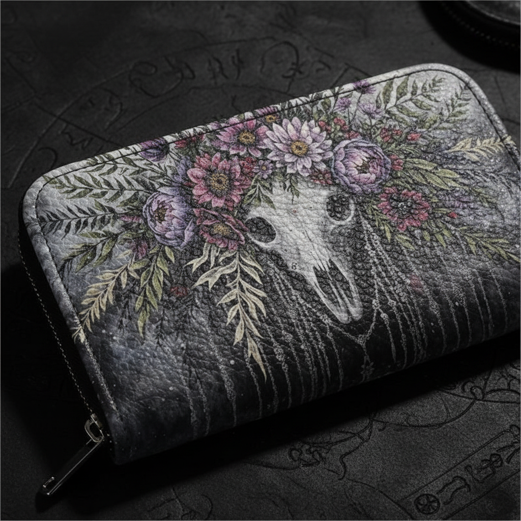 Boho Skull Wallet Detail