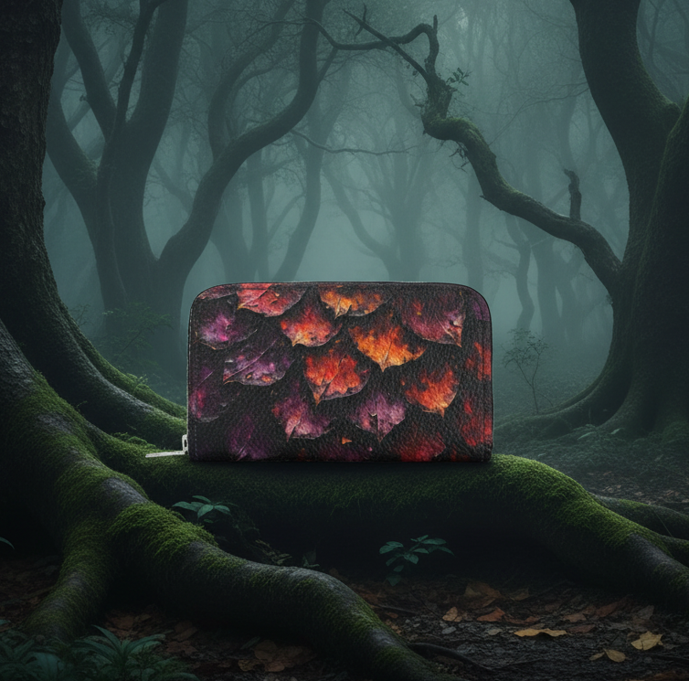 Dark Forest Dragon Scales Wallet Photo