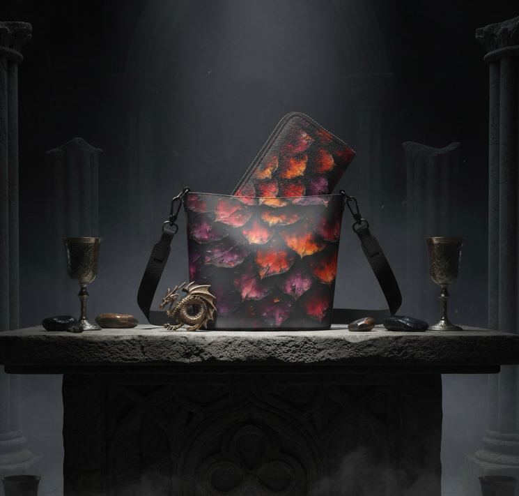 Dragon Scales Set - Larger Bucket Bag Photo 1