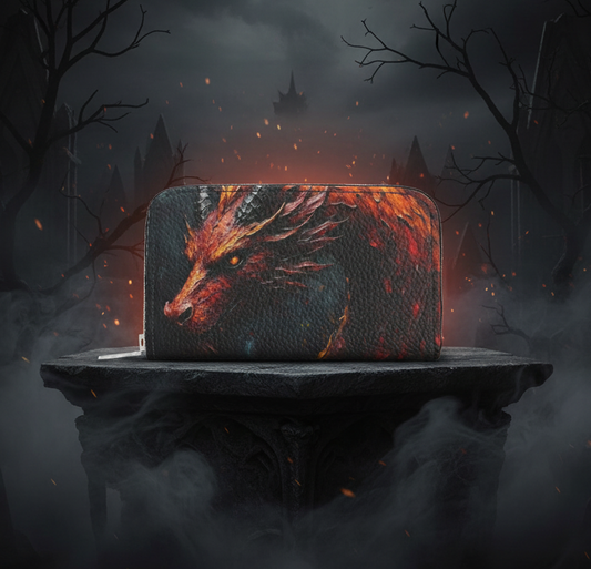 Fiery Dragon Wallet Gothic Marketing Photo