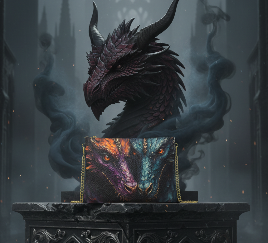 Gothic Dragon Marketing Photo - Burgundy Mist