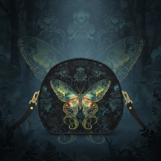 Luna Moth Handbag - Mysterious Mist