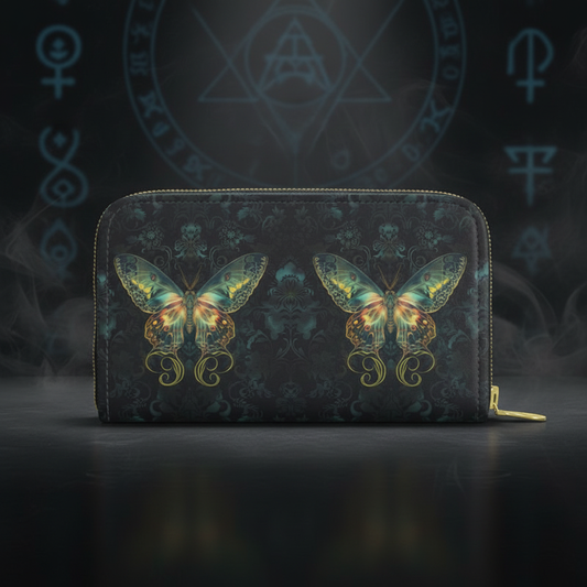 Luna Moth Wallet - Dramatic Atmosphere