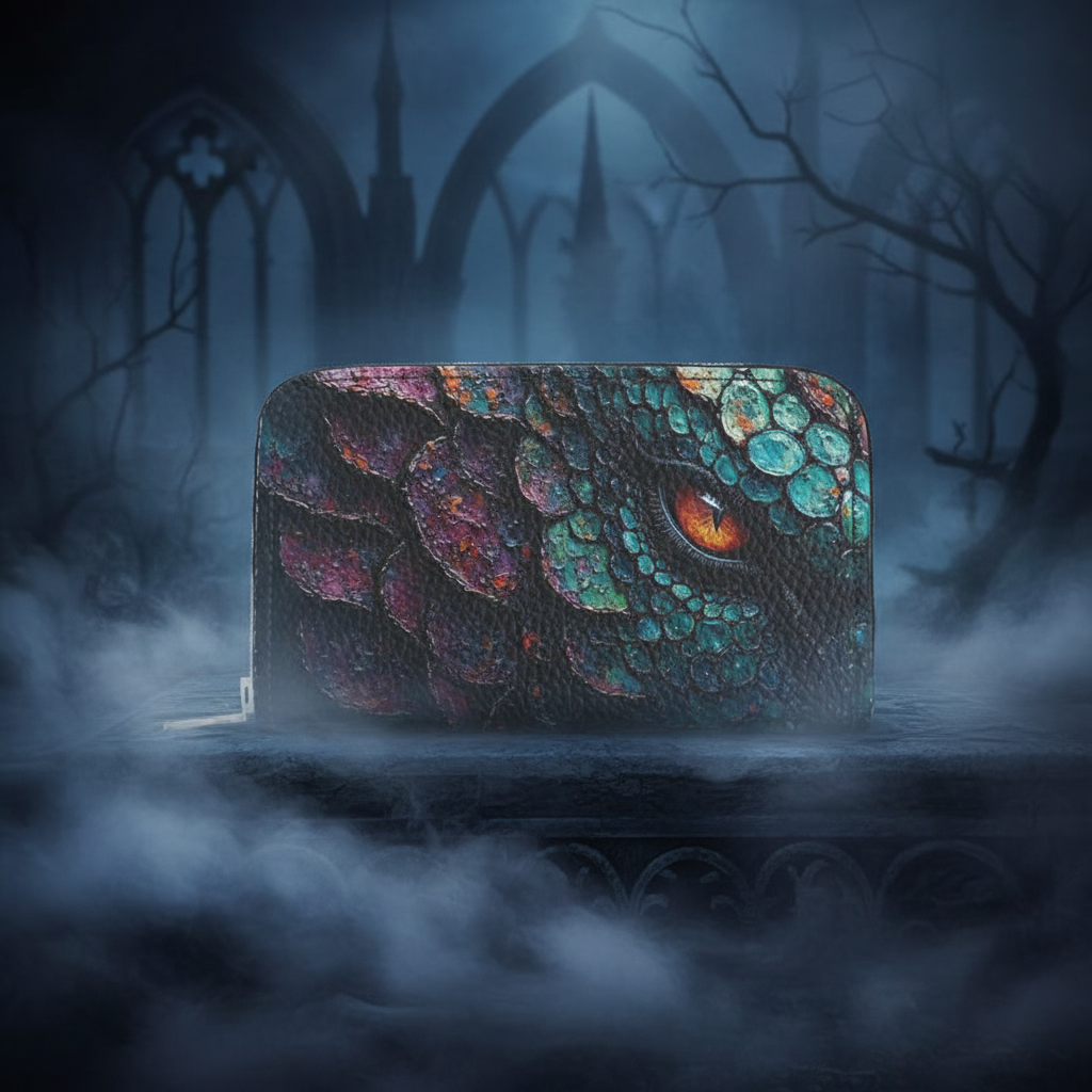 Mystical Blue Dragon Wallet Photo